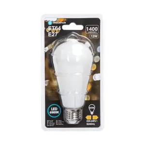 Bombilla LED de filamento ST64 E27 12W, luz blanca, de bajo consumo, ideal para decorar e iluminar espacios con estilo. - Product Image 2