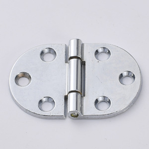 Charnières en alliage de zinc argentées pour portes de placards pliantes, matériaux de fabrication de sacs et bagages - Product Image 1