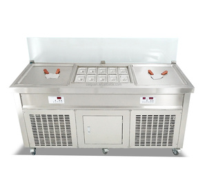 Đôi Pan <span class=keywords><strong>Ice</strong></span> Roll máy nhanh chóng đóng băng 2 chảo chiên <span class=keywords><strong>Ice</strong></span> <span class=keywords><strong>Cream</strong></span> Rolls Máy làm <span class=keywords><strong>Ice</strong></span> <span class=keywords><strong>Cream</strong></span> Roll - Product Image 6