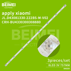 Bande lumineuse LED pour téléviseur JL.D43081330-222BS-M_<span class=keywords><strong>V02</strong></span>, barre LED pour Xiaomi 43 pouces L43M5-5A 757MM 3PCS/SET - Product Image 2