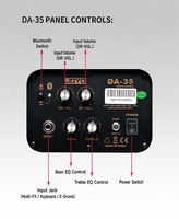 Amplificateur de batterie électronique JOYO DA-35 35W Bluetooth avec woofer 10 pouces, moniteur de clavier pour studio à domicile et entraînement, vente en gros