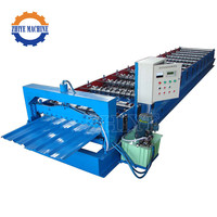 Machine de formage à froid automatique pour tôles de toiture en fer de 0,3 à 0,6 mm pour la construction de toitures