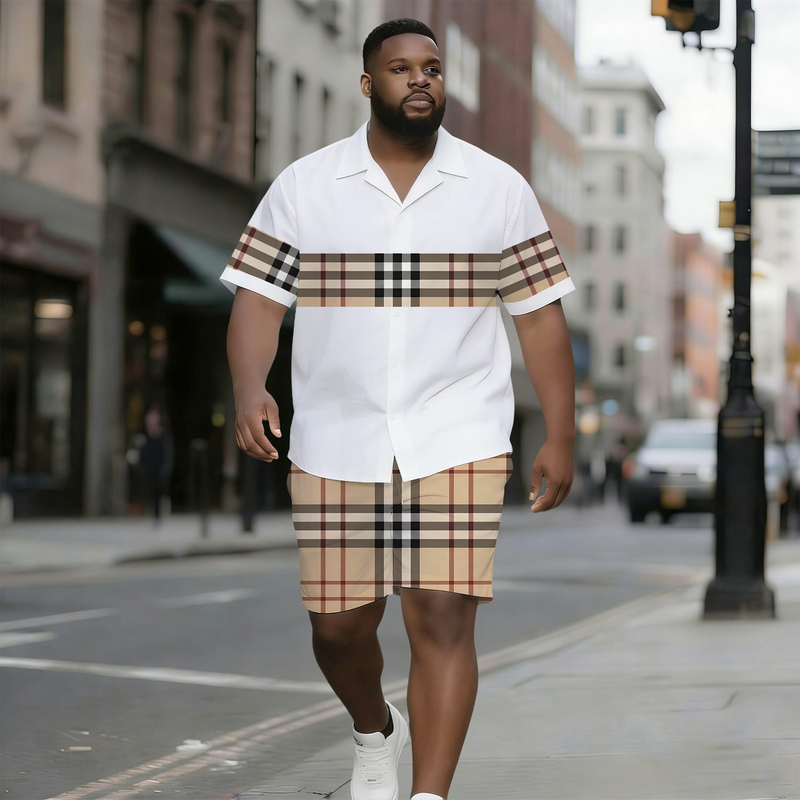 Men s Printed Short Sleeve Button