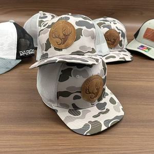 Casquette Trucker Personnalisée à 6 Panneaux avec Patch en Cuir, Emblème Logo, Snapback, Maille Respirante, Ajustement Confortable, Chapeaux Décontractés pour Hommes et Femmes, Usage Quotidien - Product Image 5