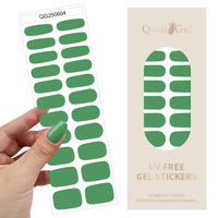 OEM/ODM Autocollants pour ongles en gel sans UV, design de manucure, couleurs personnalisées, couverture complète, autocollants pour ongles DIY, vente en gros d'usine