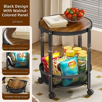 Étagère de rangement moderne minimaliste en métal pliable et amovible pour petit appartement, table basse et table d'appoint