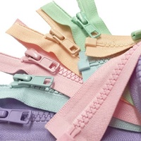 Fabricant #5 fermeture à glissière en plastique à extrémité ouverte Fermeture À Glissière Vislon en Différentes couleurs pour la production de vêtements