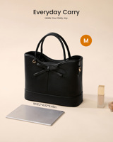 Sac à bandoulière pour femme LOVEVOOK en cuir PU vintage, grande capacité, sacoche de bureau décontractée avec compartiment pour ordinateur portable 15,6 pouces, résistant à l'eau