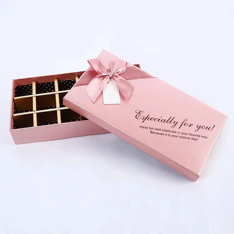 Emballage en papier personnalisé de qualité supérieure pour cadeau de mariage Boîte à chocolat Boîte à bonbons fraises