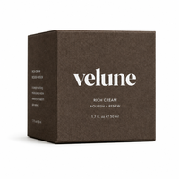 Coffret Cadeau Personnalisé Soins de la Peau en Papier Tissé Marron Foncé avec Estampage à Chaud Blanc, Livre de Marque à Couverture Rabattable, Ruban et Tirette OEM