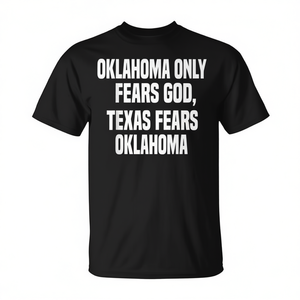 Camiseta Oklahoma Only Fears God Texas Fears Oklahoma - Product Image 2