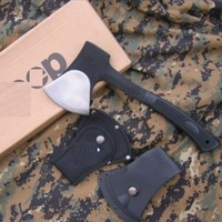 Haches et hachettes originales authentiques en gros, haches de pompier, haches de camping et de sauvetage avec manche en acier et lame en acier à outils