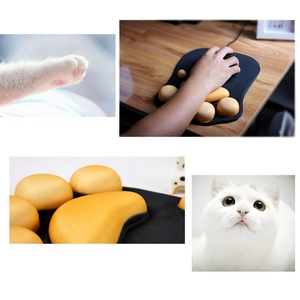 Mèo Paw Mouse Pads với mềm Silicone cổ tay nghỉ ngơi cổ tay đệm máy tính 3D Mouse Mat - Product Image 5