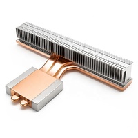 Dissipateur thermique personnalisé en aluminium avec ailettes en cuivre et caloduc, de 3W à 300W