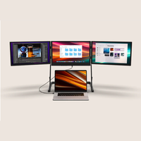 Écran d'extension pour ordinateur portable 15,6 pouces, moniteur ultra-fin IPS, moniteur de voyage pour ordinateur portable, utilisation professionnelle, Plug n Play pour Windows/Mac Xbox