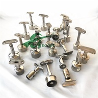 Balustrades, rampes, pièces de garde-corps de balcon, support de montage vertical, support de main courante en acier inoxydable pour main courante d'escalier