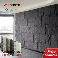 Revestimiento de Piedra Artificial de Poliuretano Ecológico para Decoración Interior y Exterior, Panel de Pared Ligero de Piedra PU