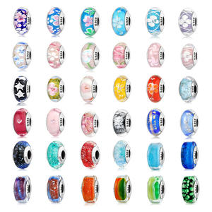 Abalorios de Plata de Ley 925 con Cristal de Murano <span class=keywords><strong>Chamilia</strong></span>, Separadores para Pulseras y Joyería - Product Image 2