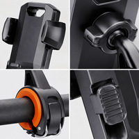 Support de téléphone pour tableau de bord de voiture avec ventouse, bras télescopique, fixation sur grille d'aération et rotation à 360°
