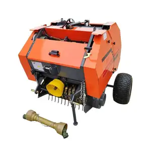 Mini Round Baler for Grass Silage Hay Baler Machine for Tractor Square Corn Silage Grass Baler and Wrapper Mesh Machine