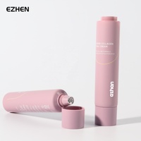 Tube souple double compartiment personnalisé de qualité alimentaire UE avec bouchon à vis, finition vernie douce au toucher, emballage cosmétique en tube souple laminé