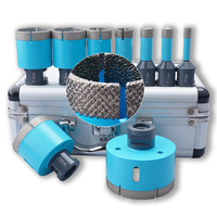 Kit de forets diamantés 8 12 14 20 mm, brasés sous vide, à tige filetée, pour utilisation humide ou sèche sur la porcelaine, la céramique, le marbre, le granit et les carreaux