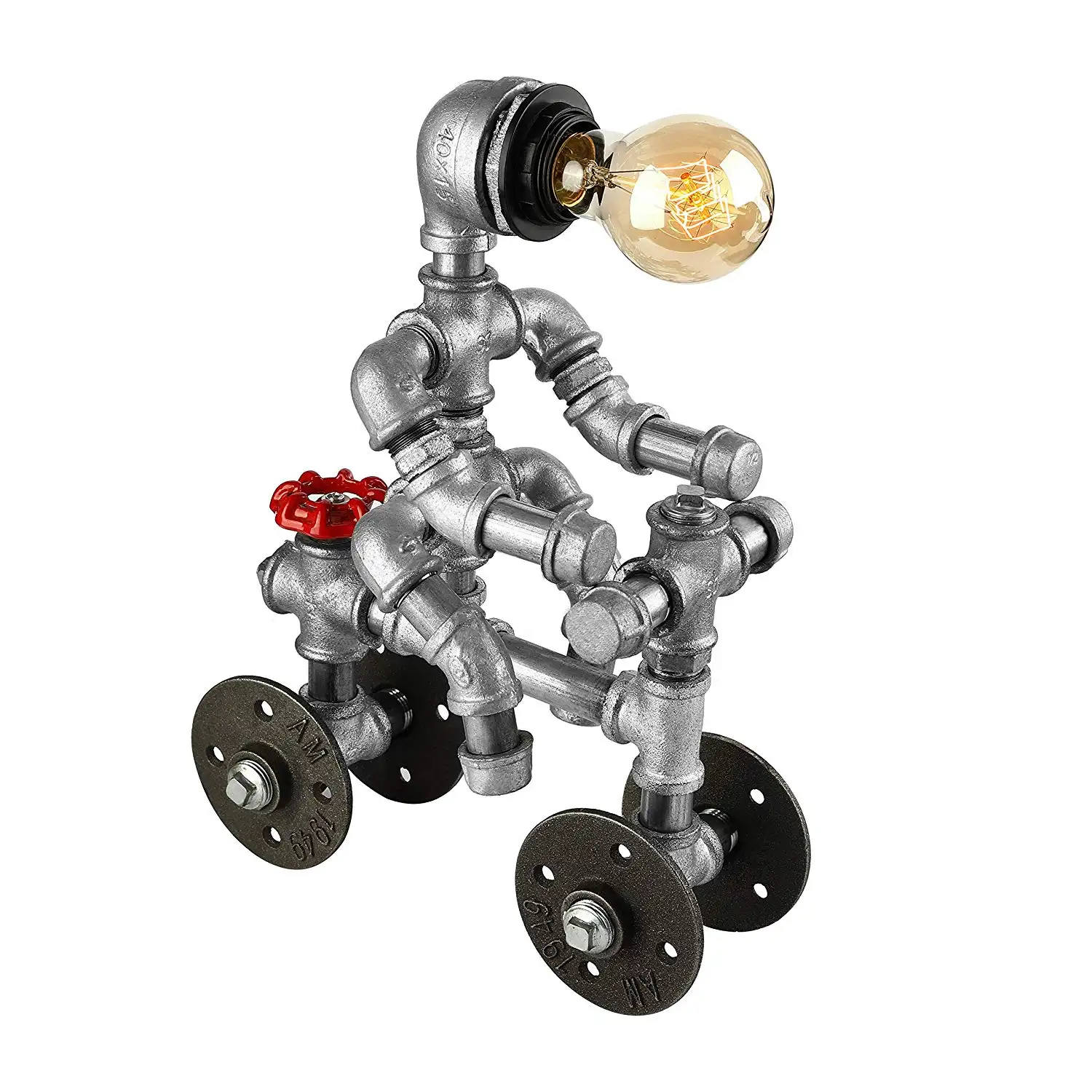 Industriële Retro Metalen Spuiten Buisleidingen Speelgoed Lamp Robots Voor Woonkamer Versieren