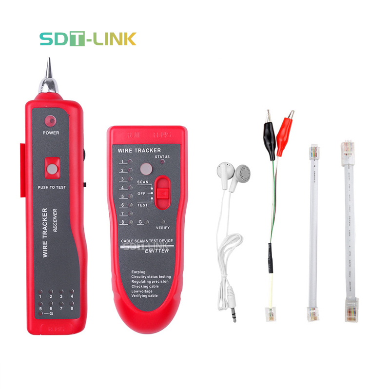 Тестер кабеля локальной сети Cat5 Cat6 RJ45 UTP STP, детектор, линейный детектор, трекер телефонного провода, трассировщик, диагностика тона, набор инструментов