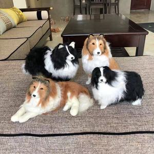 Perro de Simulación Realista y Suave, Decoración Navideña para Jardín Exterior, Perro Peludo, Animal de Peluche, Adorable Juguete de Peluche, <span class=keywords><strong>Border</strong></span> Collie - Product Image 1