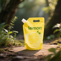 Pochette réutilisable transparente en plastique avec bec verseur pour liquides, jus, boissons, alcool, spiritueux, emballage de voyage, sac anti-humidité, pour aliments pour animaux de compagnie/sushi