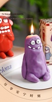 Bougies parfumées de luxe amusantes faites à la main en forme de monstre, cadeau mignon pour couple, ami, anniversaire, mariage, cadeau artisanal en gros