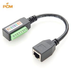 CAT5 CAT6 RJ45 <span class=keywords><strong>prise</strong></span> femelle à 8 positions bornier à vis câble en queue de cochon pour données PoE RS232 RS422 Signal de contrôle, <span class=keywords><strong>prise</strong></span> RJ45 - Product Image 1