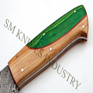 Handmade Damascus Stainless Steel Blade <b>Kitchen</b> Chef Set Japanese <b>Sharp</b> Carbon Steel Cleaver Wood Handle Bone Meat (SMK1190) - Product Image 3