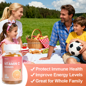 Rosebest Groothandel OEM Private Label Natuurlijke Sinaasappel Smaak Hoge Absorptie 1000mg Vitamine C Gummies Beren Supplementen voor Kinderen - Product Image 4