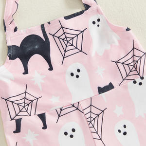 2025 cadılar bayramı kabak hayalet baskı bebek Romper tulum spagetti sapanlar Flare pantolon bebek kız cadılar bayramı çan alt tulumlar - Product Image 6