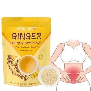 Thé instantané au <span class=keywords><strong>miel</strong></span>, citron, gingembre <span class=keywords><strong>et</strong></span> <span class=keywords><strong>menthe</strong></span>, marque privée, thé aux herbes cristallisées sucrées en petits sachets - Product Image 1
