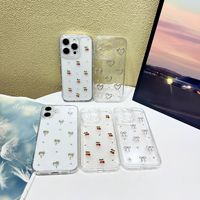 Étui de téléphone de luxe avec paillettes brillantes et nœud pour iPhone 16 15 14 13 12 11 Pro Max Plus, coque transparente en silicone antichoc