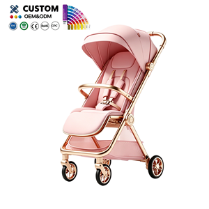 Poussette pliable automatique légère en alliage d'aluminium, berceau, système de voyage <span class=keywords><strong>double</strong></span> pour bébé de 0 à 3 ans - Product Image 1