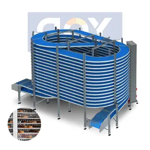 Flexible Screw Bread Cooling System Cooler Bread Cooling Rack Stainless Steel Spiral Tower For Bakery