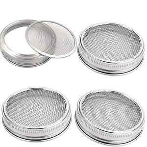 Soporte de germinación para tarros de cultivo, cubierta de malla de acero inoxidable, botella de vidrio tipo Mason para cultivo de tejidos vegetales - Product Image 4