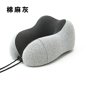 Retorno de hilo de hielo para almohada en forma de U, algodón de memoria, almohada en forma de U para viaje - Product Image 3