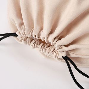 Sac à cordon en velours soyeux personnalisé pour chaussures, vêtements, bijoux, pochette d'emballage, impression sérigraphique, vente en gros, MOQ 100 pièces, 3-5 jours - Product Image 4
