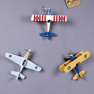 Modelos de Biplano de Metal, Artesanía Retro Vintage - Product Image 4