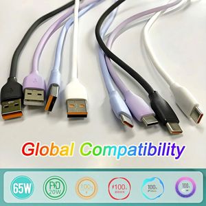 1M True Silicone 20W PD <b>Cable</b> Fast Charging Quick Mobile Phone Charger 5A Type-C for IOS Earphones Computer Data - Product Image 4