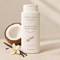 Gel Douche Hydratant et Nourrissant Luxe Coco Vanille Marque Blanche pour Peaux Sèches – Soin Quotidien Corps