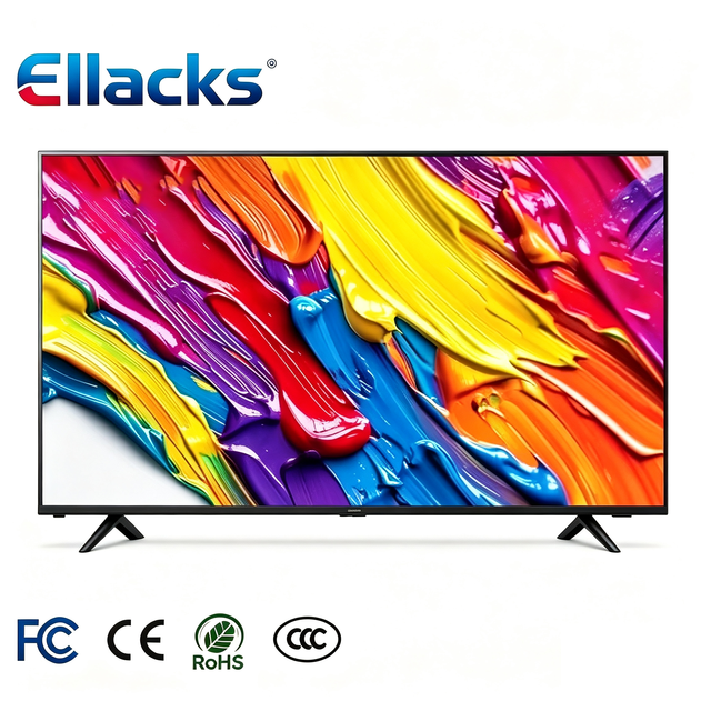 Manufacturer 43 Inch Smart TV 4K 2K QLED FHD Flat Screen Television With Android WiFi 32 40 50 55 65 Inch Option Home Hotel Use