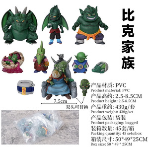 Lot de 9 figurines PVC miniatures DBZ Piccolo <span class=keywords><strong>Demon</strong></span> <span class=keywords><strong>King</strong></span> Family, figurines d'action de collection, modèle d'<span class=keywords><strong>anime</strong></span>, jouet, décoration de bureau, cadeau - Product Image 3