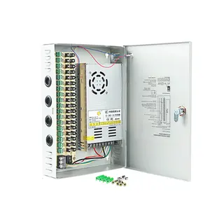 FEISMAN-caja de fuente de alimentación para cámara CCTV, fuente de alimentación conmutada con accesorios, S-480W-24-18CH, CA a CC, 24V, 20A, 18 canales