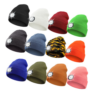 Casquette en gros avec lumière USB rechargeable 4 LED avec écouteurs sans fil pour homme, mari, adolescent, noir - Product Image 4