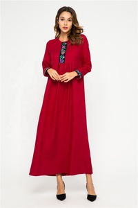 Manni Dresses Đối Với Phụ Nữ Abaya Dubai Morocco Caftan Djellaba Robe Longue vetement Musulmane Femme Polyester OEM Dịch Vụ Người Lớn - Product Image 2